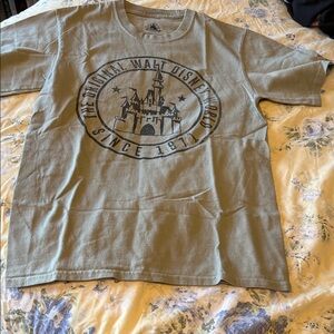 Disney Womans Tee - Olive Green with Castle Design